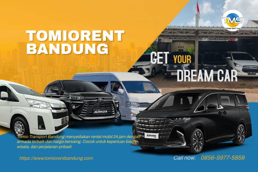 rental mobil bandung Nikmati kemudahan perjalanan di Kota Bandung dengan layanan sewa mobil murah dari Tomiorent. Tersedia berbagai pilihan kendaraan mulai dari Avanza, Innova, Hiace, hingga Alphard, dengan harga terjangkau dan fleksibel — bisa lepas kunci atau pakai sopir profesional. Cocok untuk kebutuhan wisata, bisnis, keluarga, maupun perjalanan luar kota.